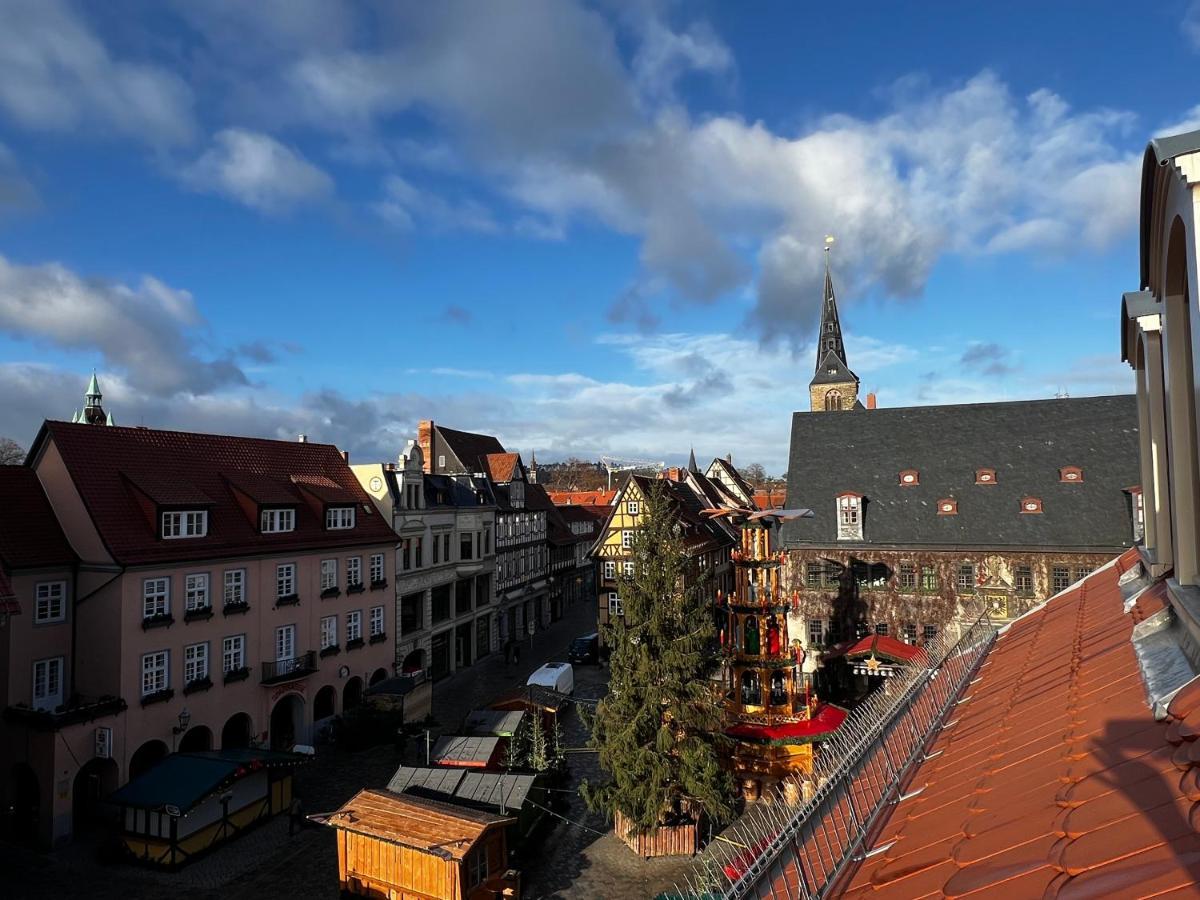 Ferienresidenzen Marktplatz - Exklusive Ferienwohnungen Mit Fahrstuhl Quedlinburg Eksteriør bilde